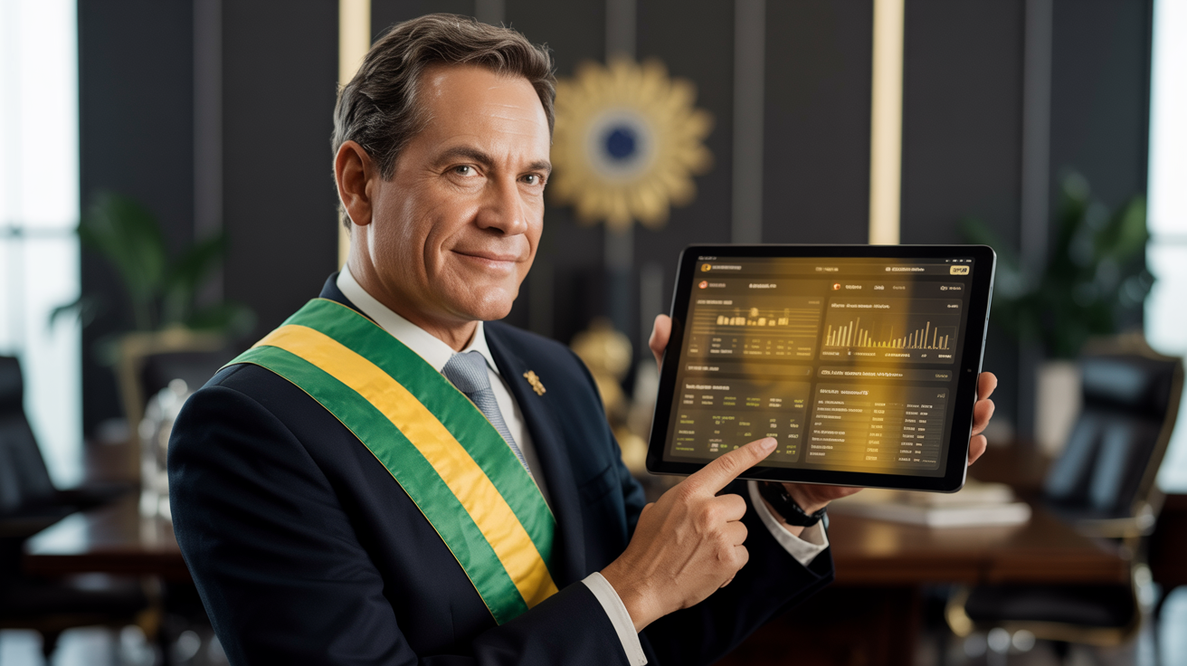 Prefeito pilotando o Civitas360